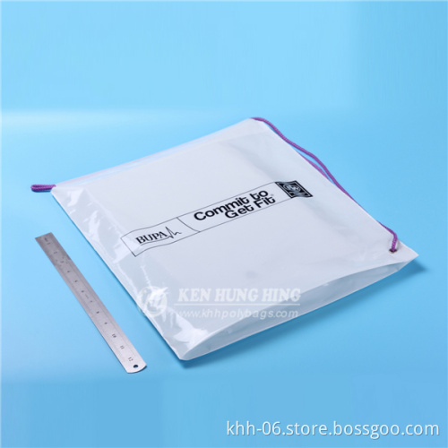custom design logo printed cheap PE plastic handle bags